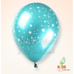 韓國星星橡膠水晶色氣球5個套裝(不包括氦氣)